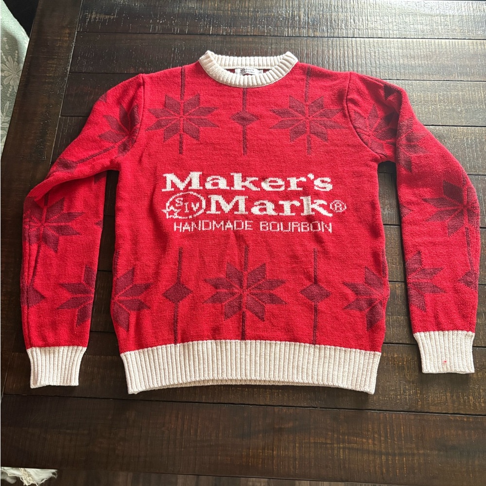 Makers mark bourbon Red Crewneck Sweater